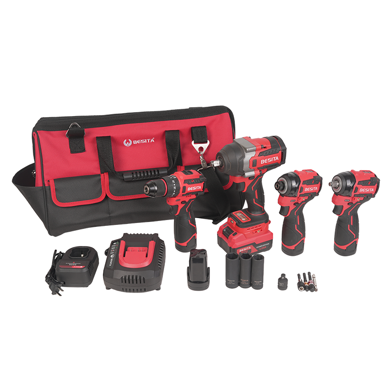 E-8017AS 19件锂电四合一电动工具套装主图 E 8017as 19件锂电四合一电动工具套装主图