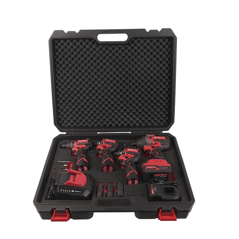 E-8017S 19件锂电四合一电动工具套装主图 E 8017s 19件锂电四合一电动工具套装主图